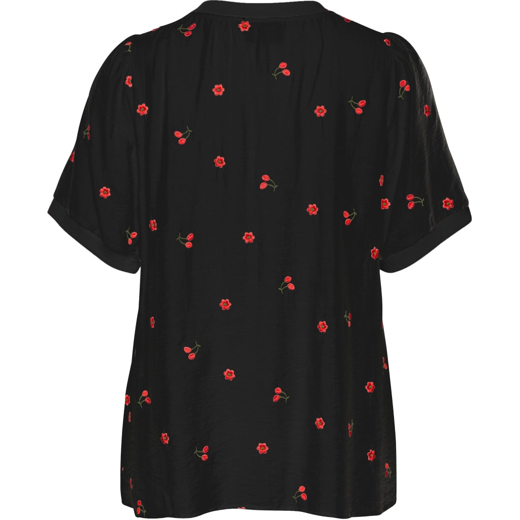Studio SAva Blouse Blouse Black with red berry