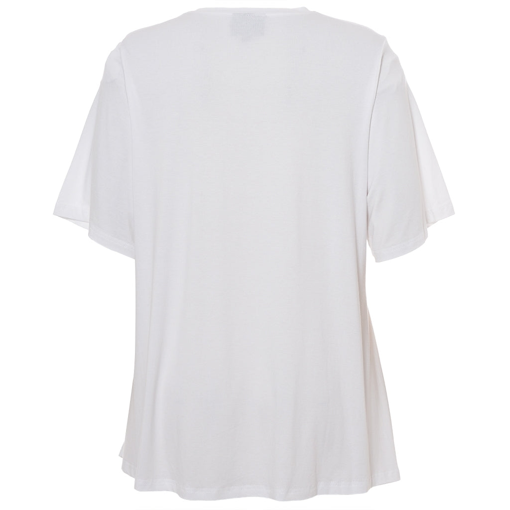 Studio SBella T-Shirt with print T-Shirt White with green print