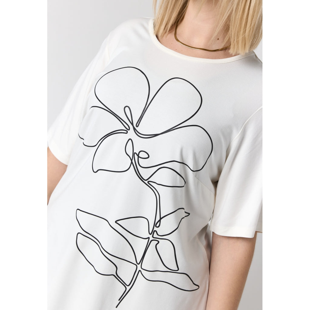 Studio SBella T-Shirt with print T-Shirt White with Black