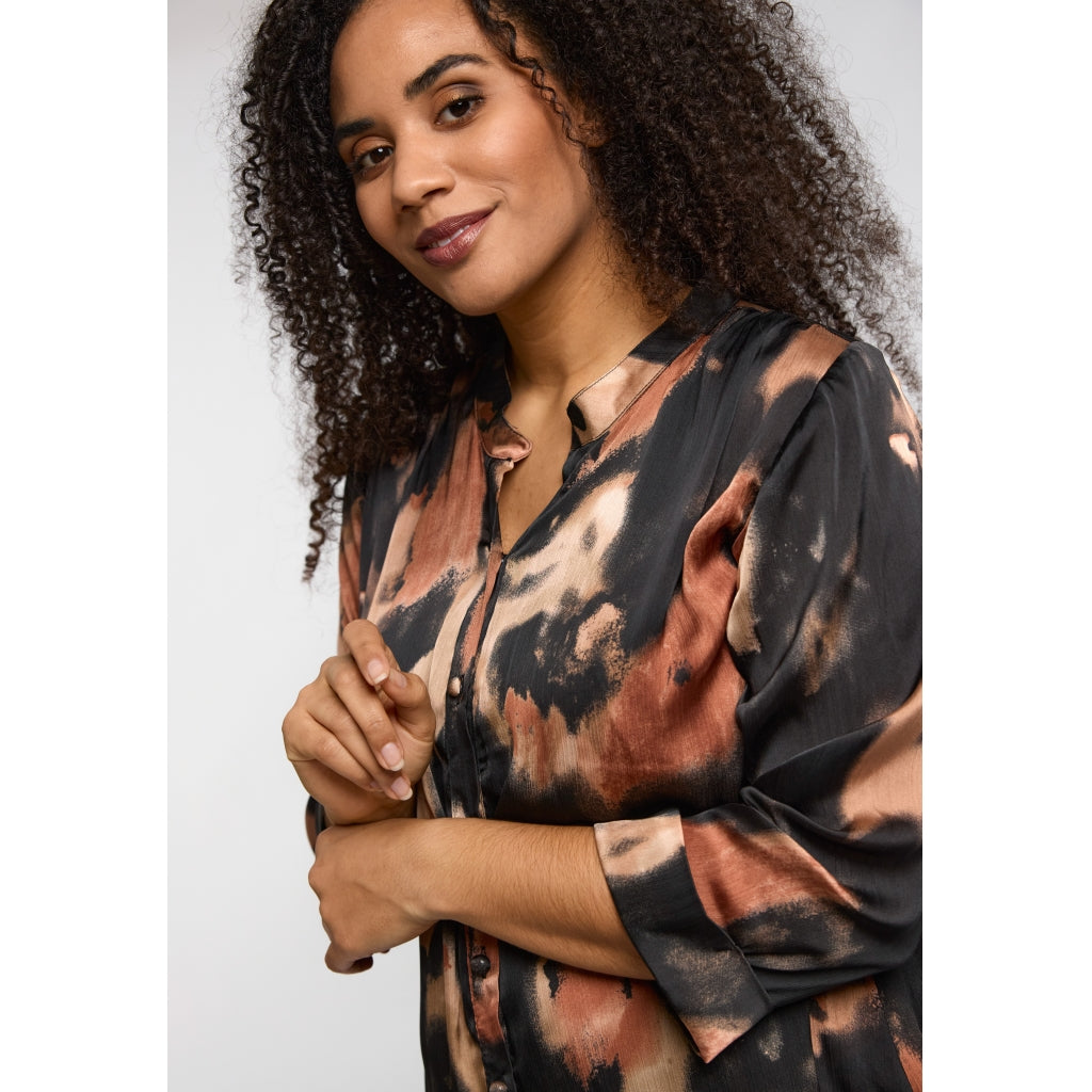 Studio SCharlotte Shirt Shirt Black with brown shades