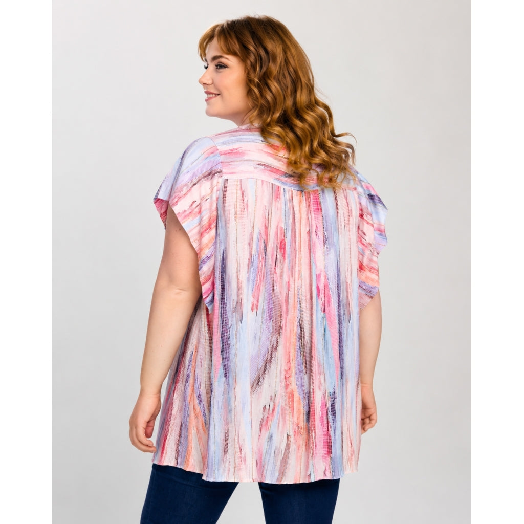 Studio SCornelia Tunic Tunic Pink with gold stripes