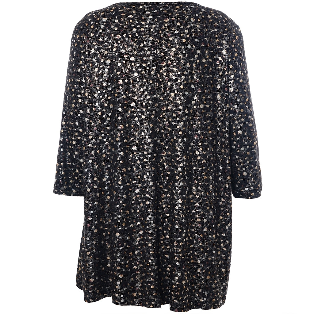 Studio SDitte Tunic Tunic Black with camel patterns