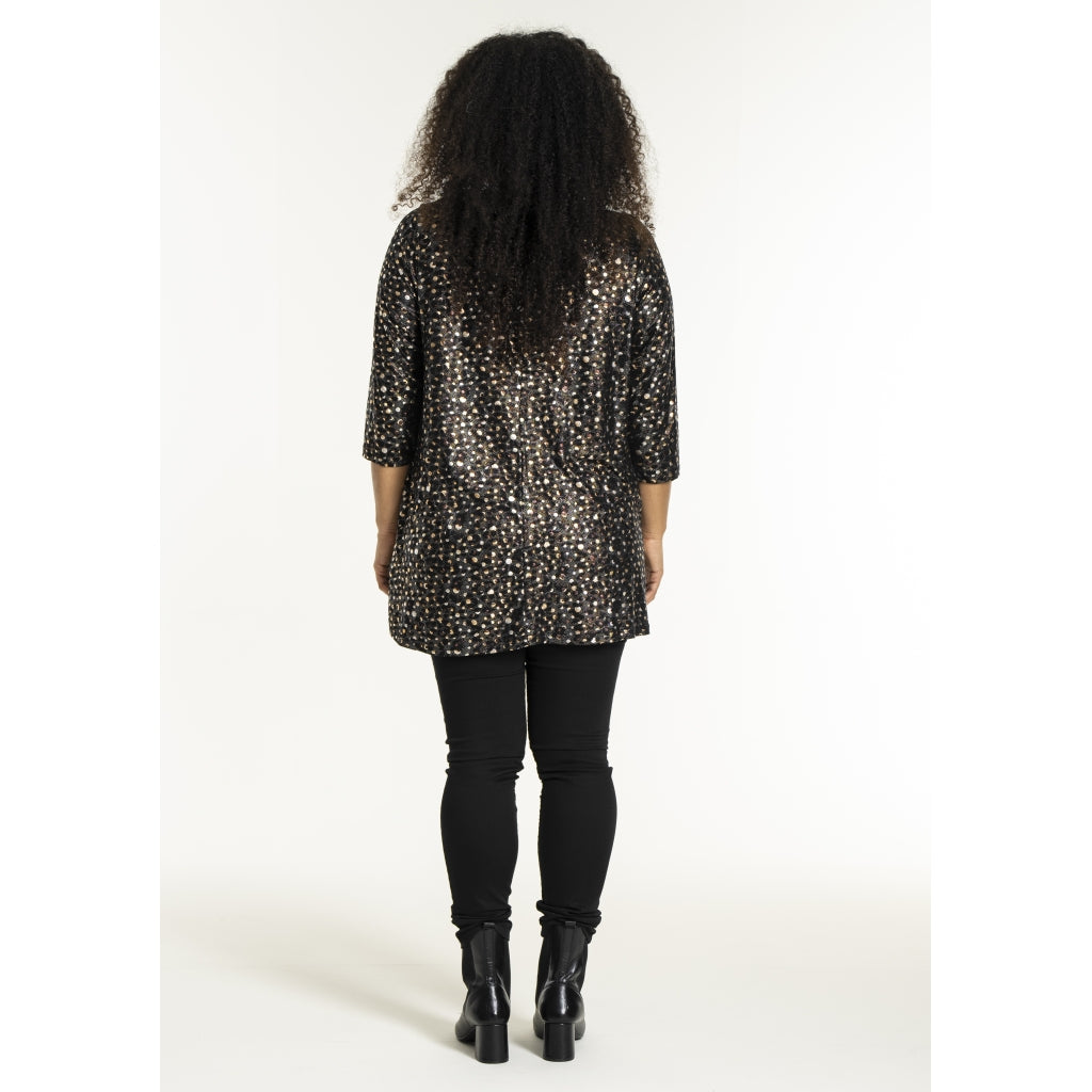 Studio SDitte Tunic Tunic Black with camel patterns