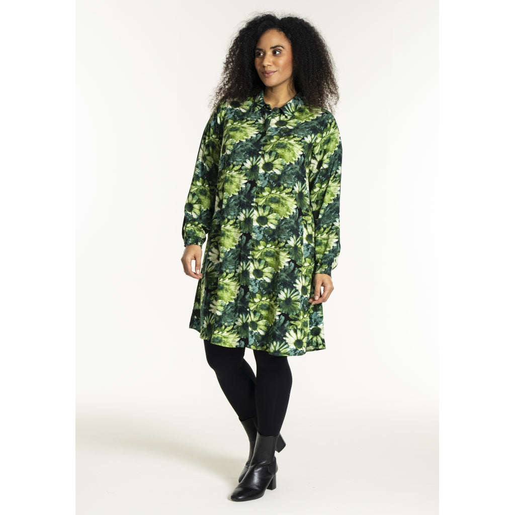 Studio SEmilie Shirt Shirt Green flower mix