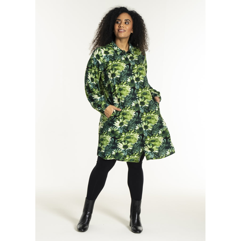 Studio SEmilie Shirt Shirt Green flower mix