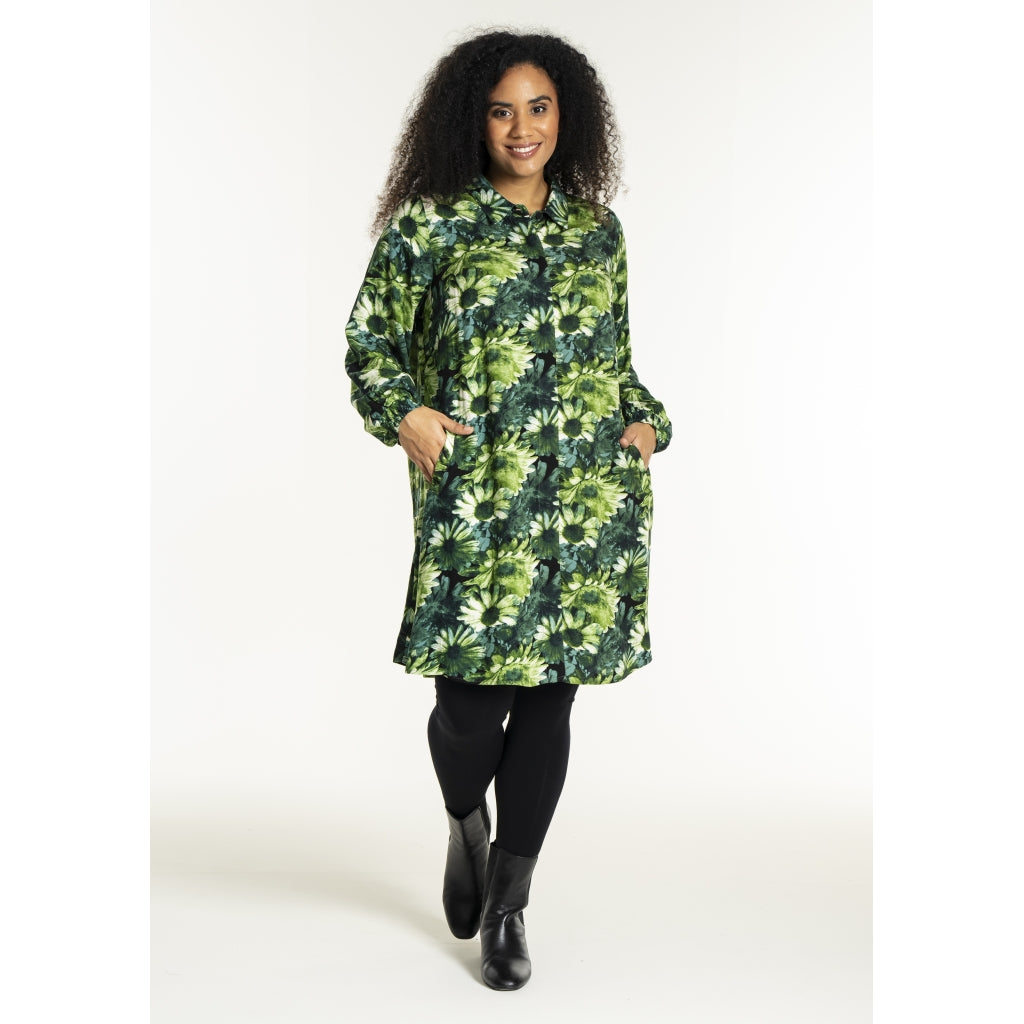 Studio SEmilie Shirt Shirt Green flower mix