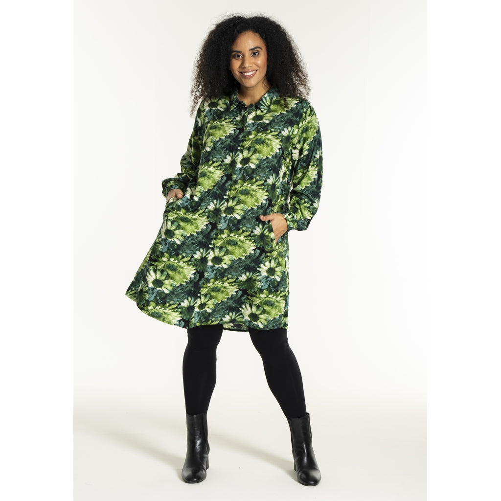 Studio SEmilie Shirt Shirt Green flower mix