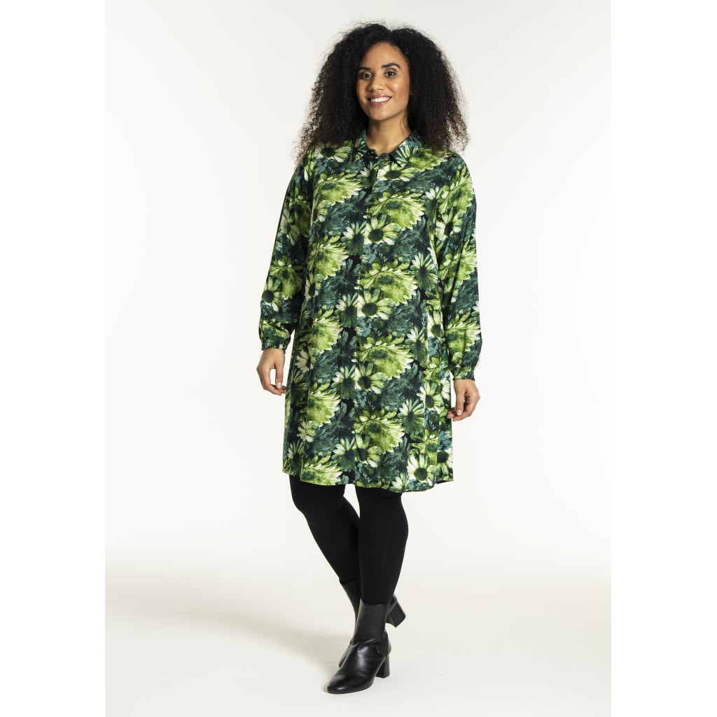 Studio SEmilie Shirt Shirt Green flower mix
