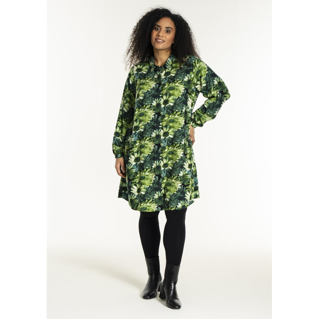 Studio SEmilie Shirt Shirt Green flower mix