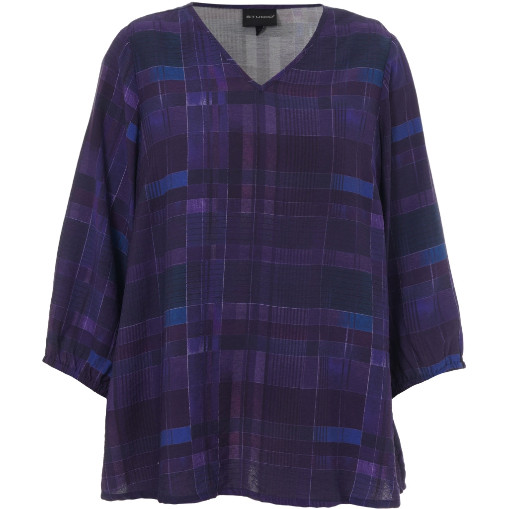 Studio SEmmy Blouse Blouse Purple Checks