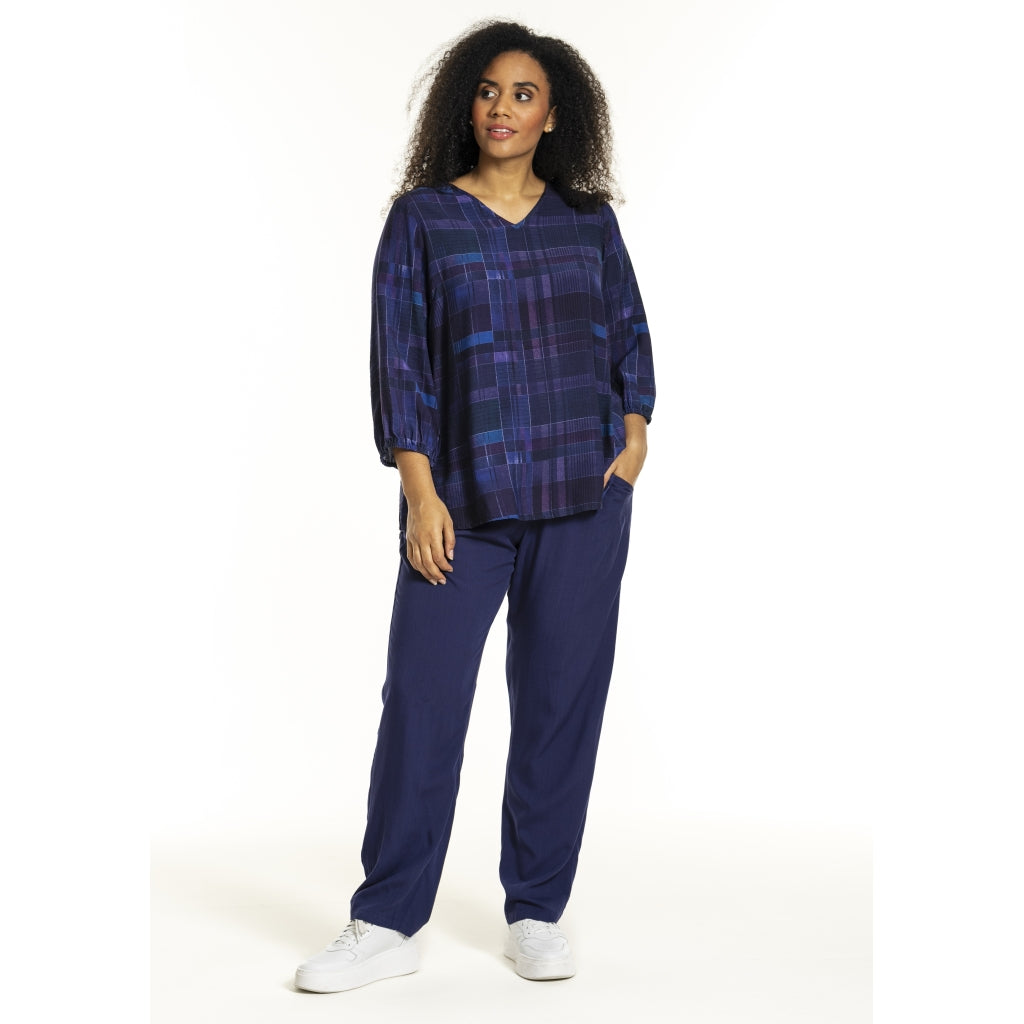 Studio SEmmy Blouse Blouse Purple Checks