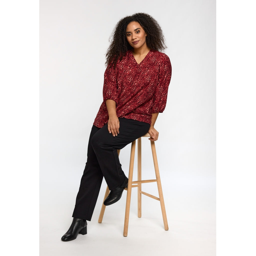 Studio SEmmy Blouse Blouse Black/red animal print