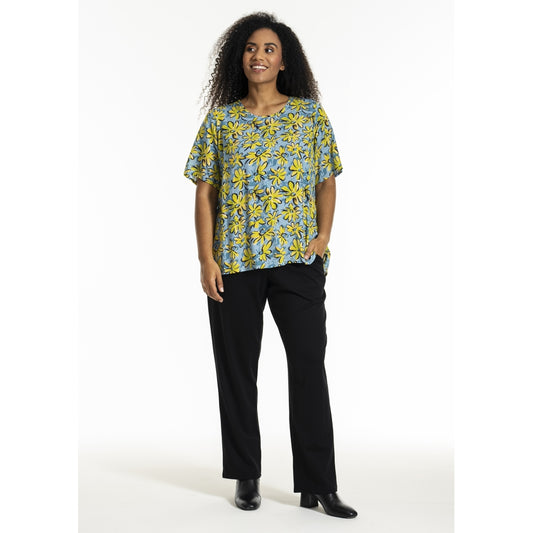 Studio SEsther Blouse Blouse Blue yellow green flowers