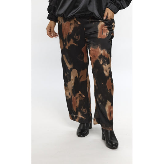 Studio SFylla Trousers Trousers Black with brown shades