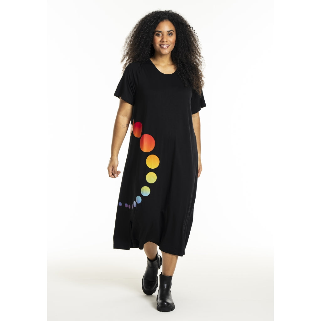 Studio SHana Dress with print Dress Black with Multi colour