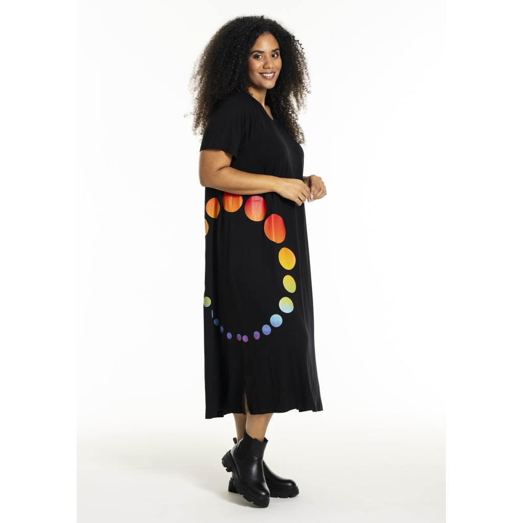 Studio SHana Dress with print Dress Black with Multi colour