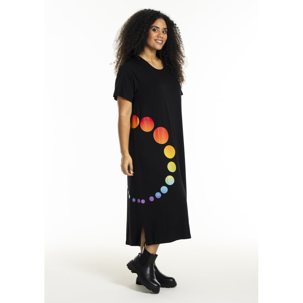 Studio SHana Dress with print Dress Black with Multi colour