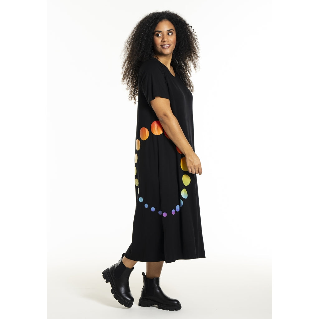 Studio SHana Dress with print Dress Black with Multi colour
