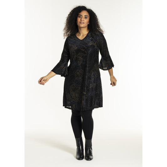 Studio SHelda Dress Dress Navy/gold flock