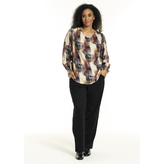 Studio SIngred Blouse Blouse Black offwhite clouds