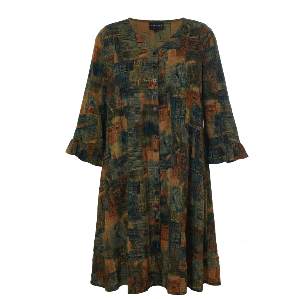 Studio SJette Dress Dress Green rust