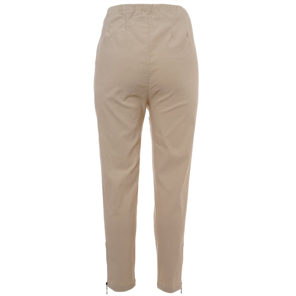 Studio SLena pants with zipper 7/8 Pant Sand