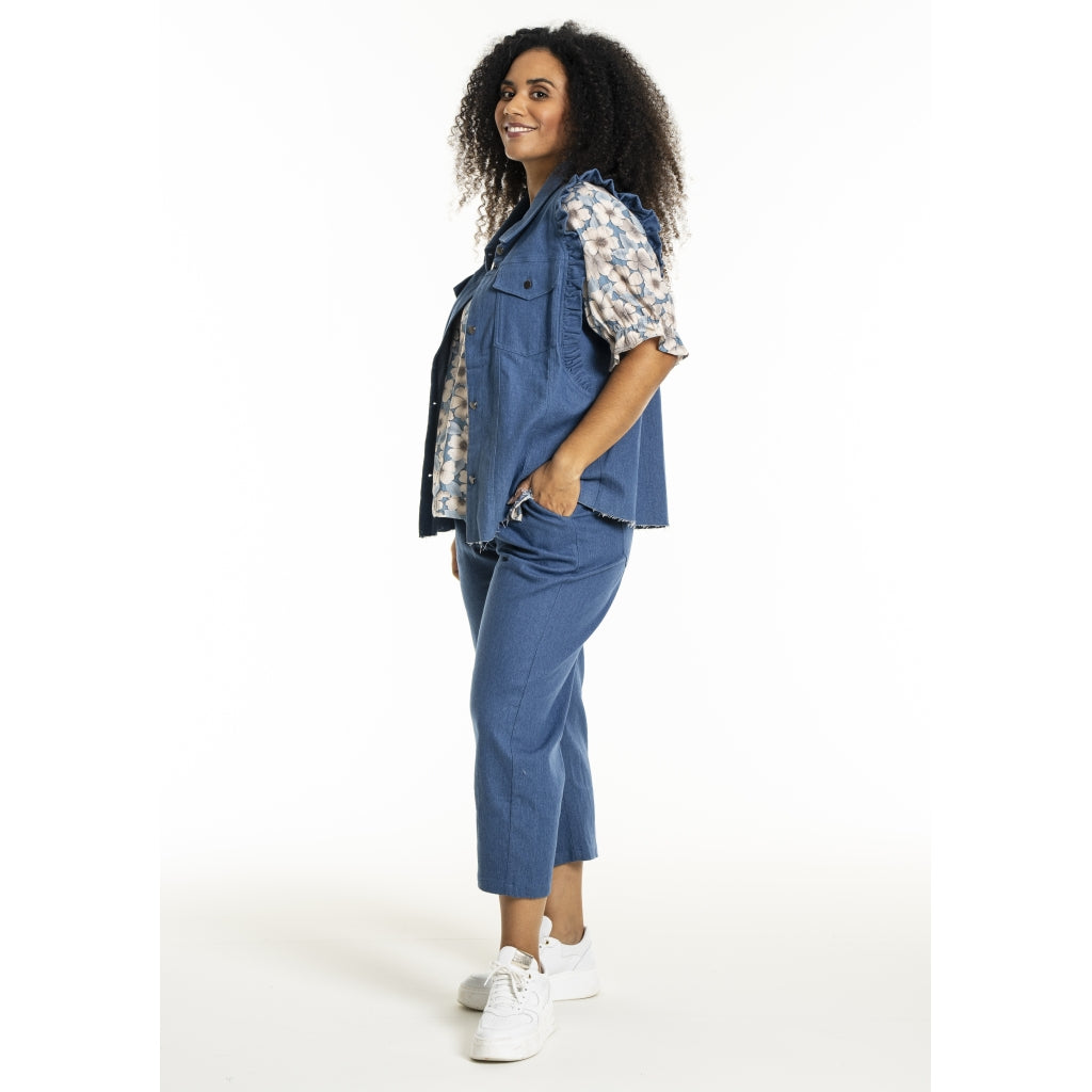 Studio SLucy Jeans vest Vest Light Blue Denim