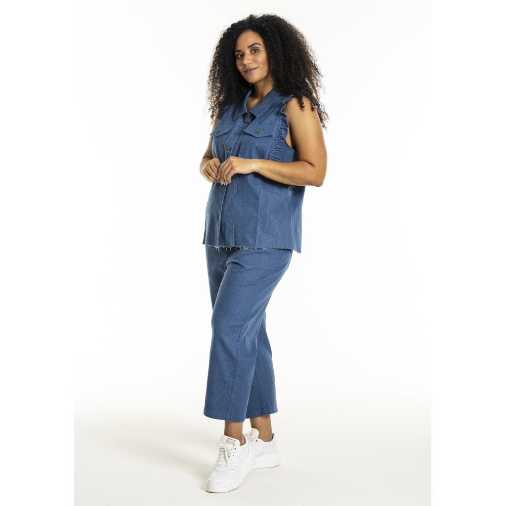Studio SLucy Jeans vest Vest Light Blue Denim