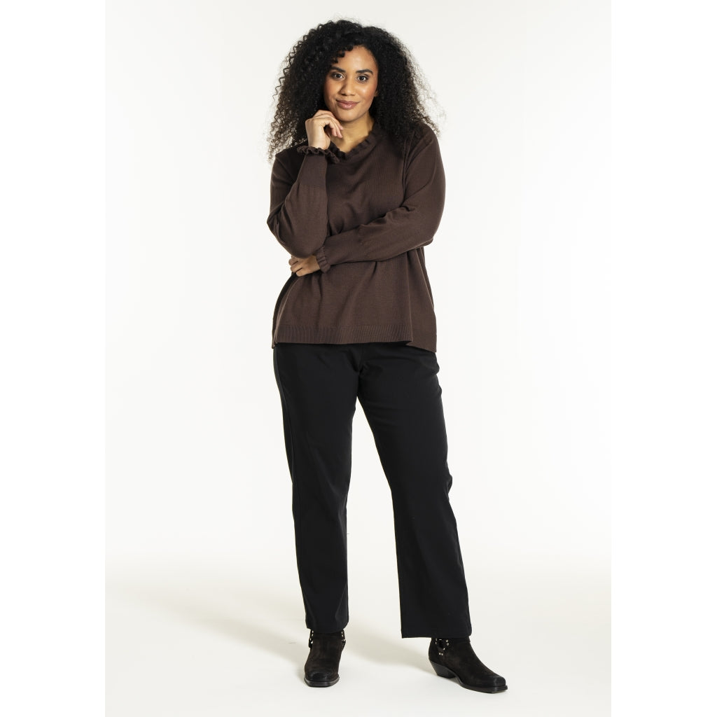 Studio SNaila Knit Blouse Blouse Brown