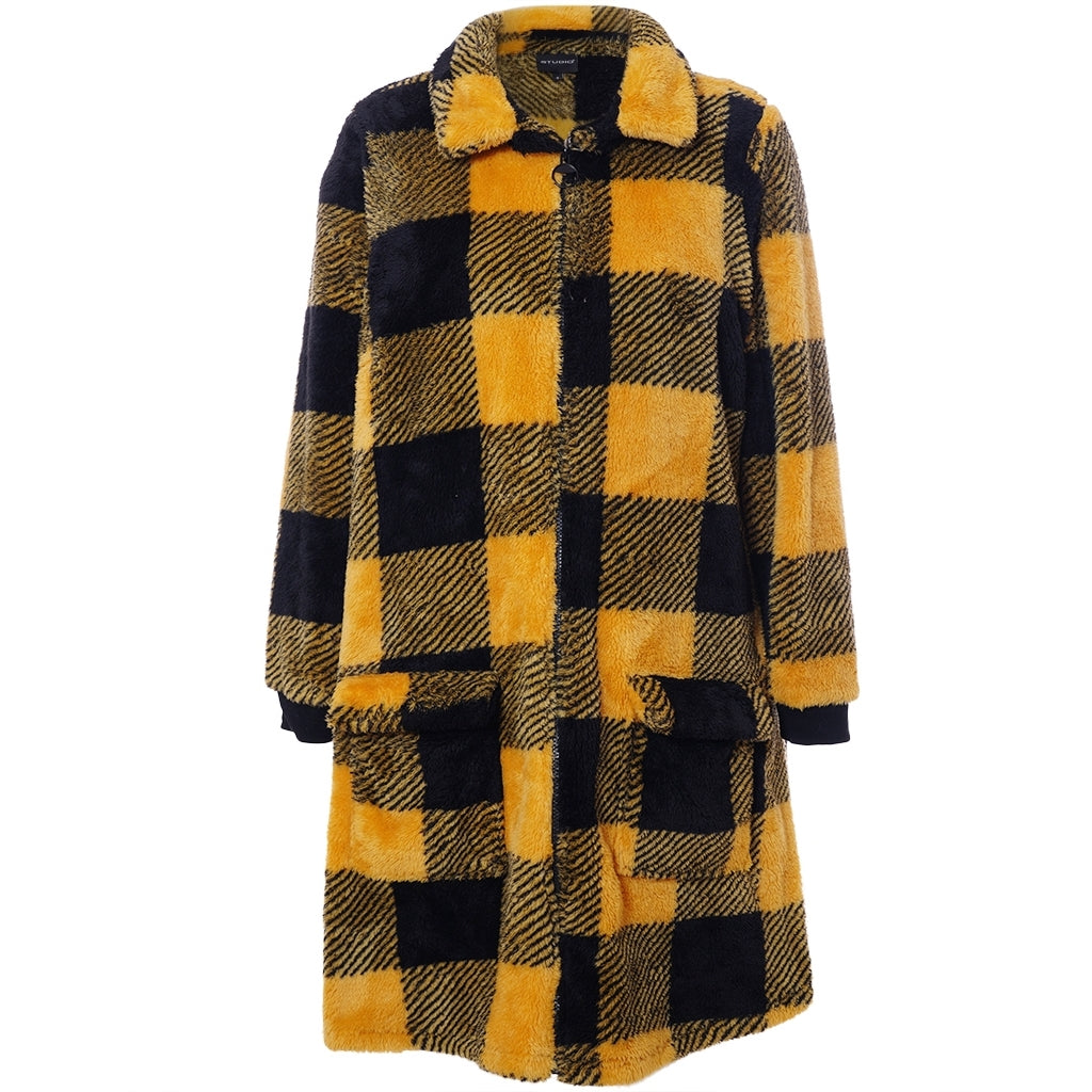 Studio SNellie Coat Coat Black/Yellow check
