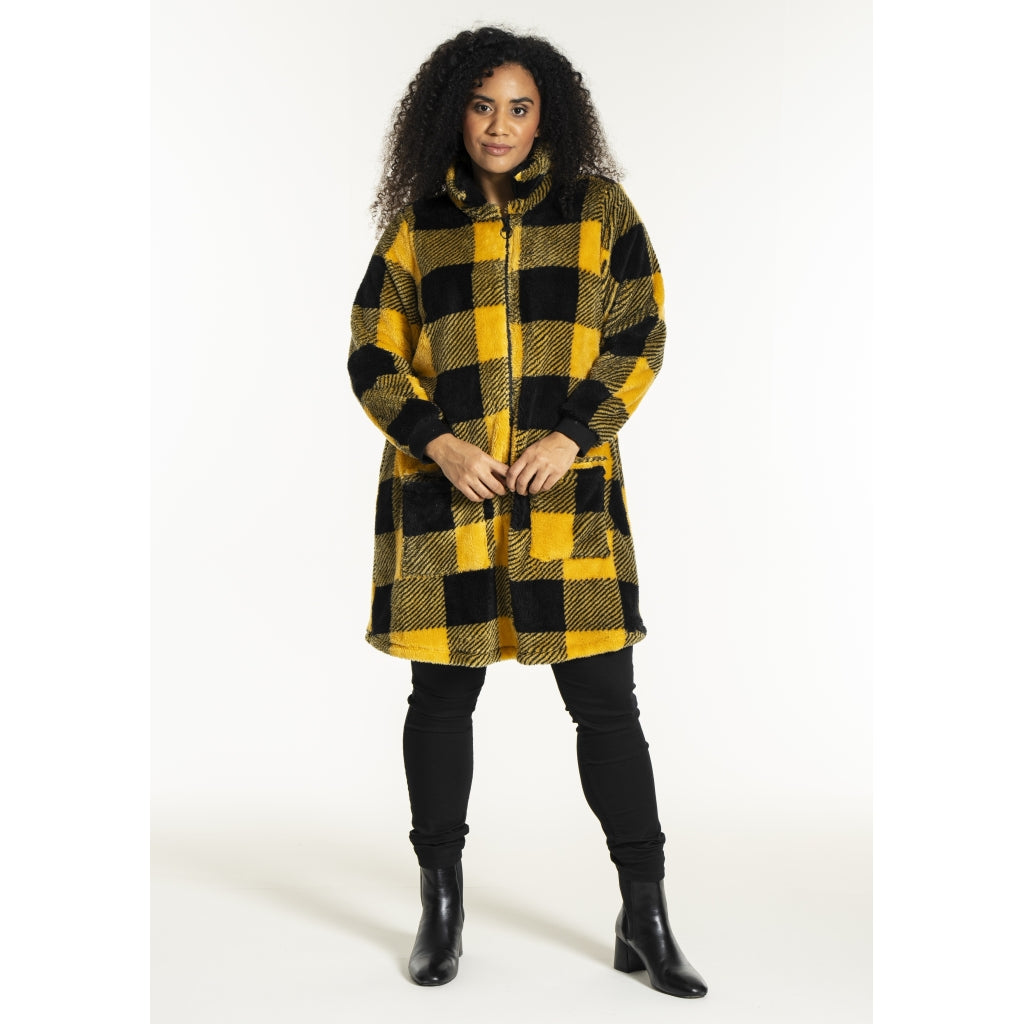 Studio SNellie Coat Coat Black/Yellow check