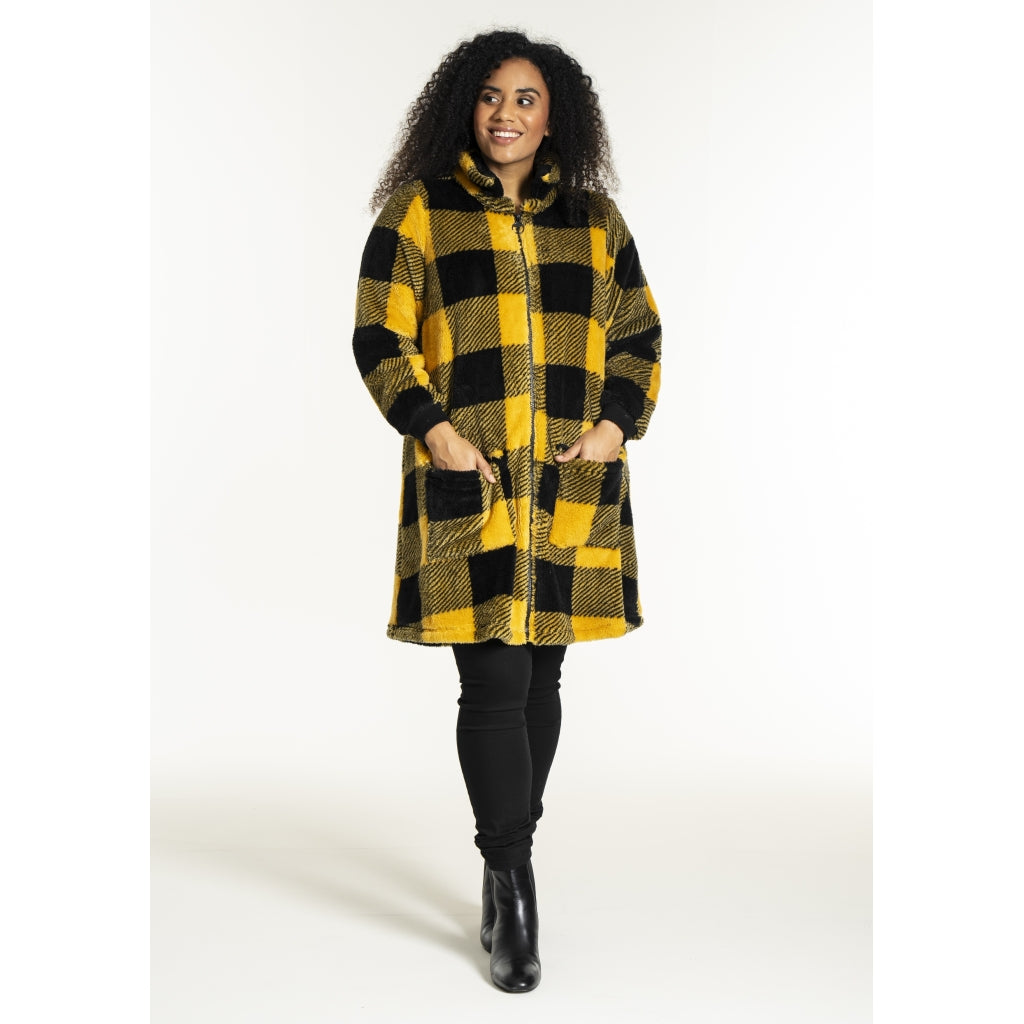 Studio SNellie Coat Coat Black/Yellow check