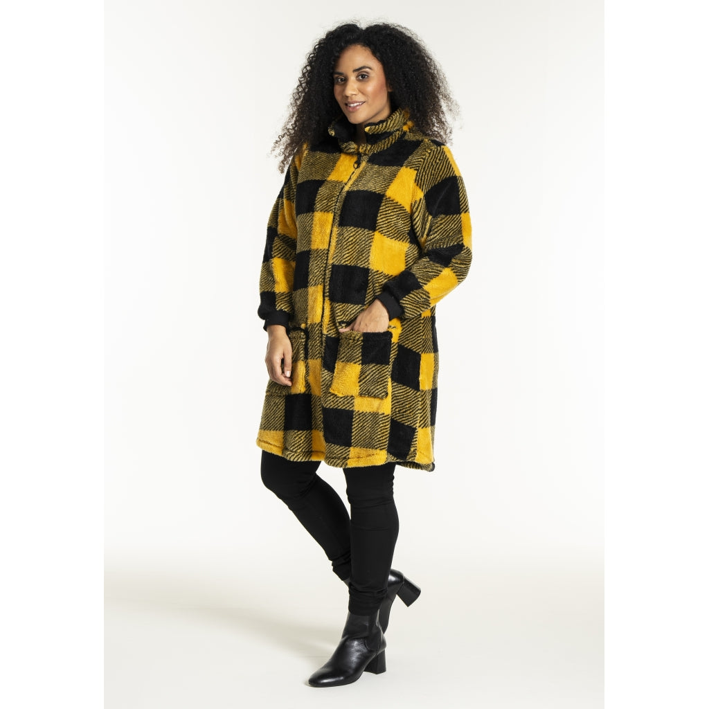 Studio SNellie Coat Coat Black/Yellow check