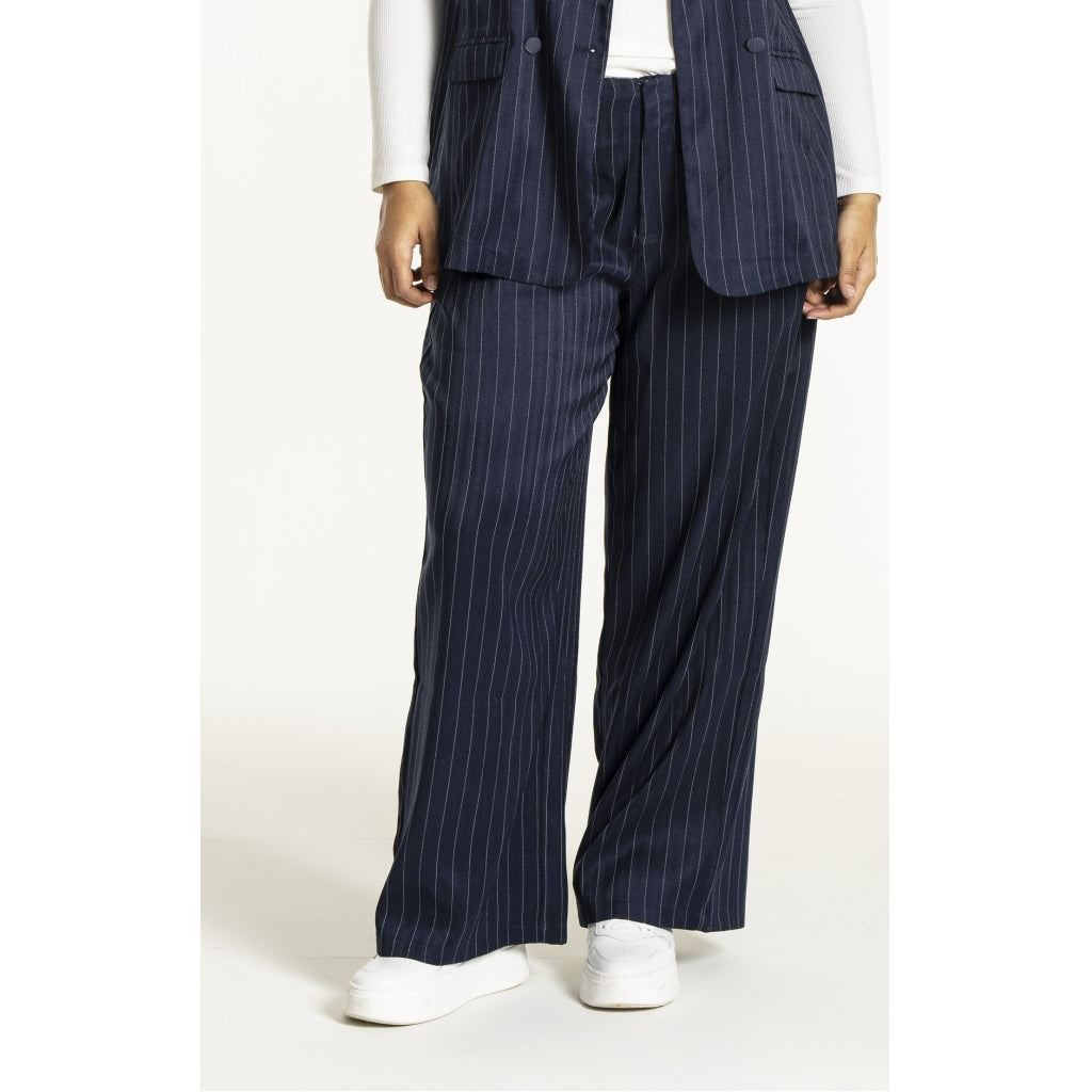 Studio SNira wide trousers Trousers Blue-white pinstripe