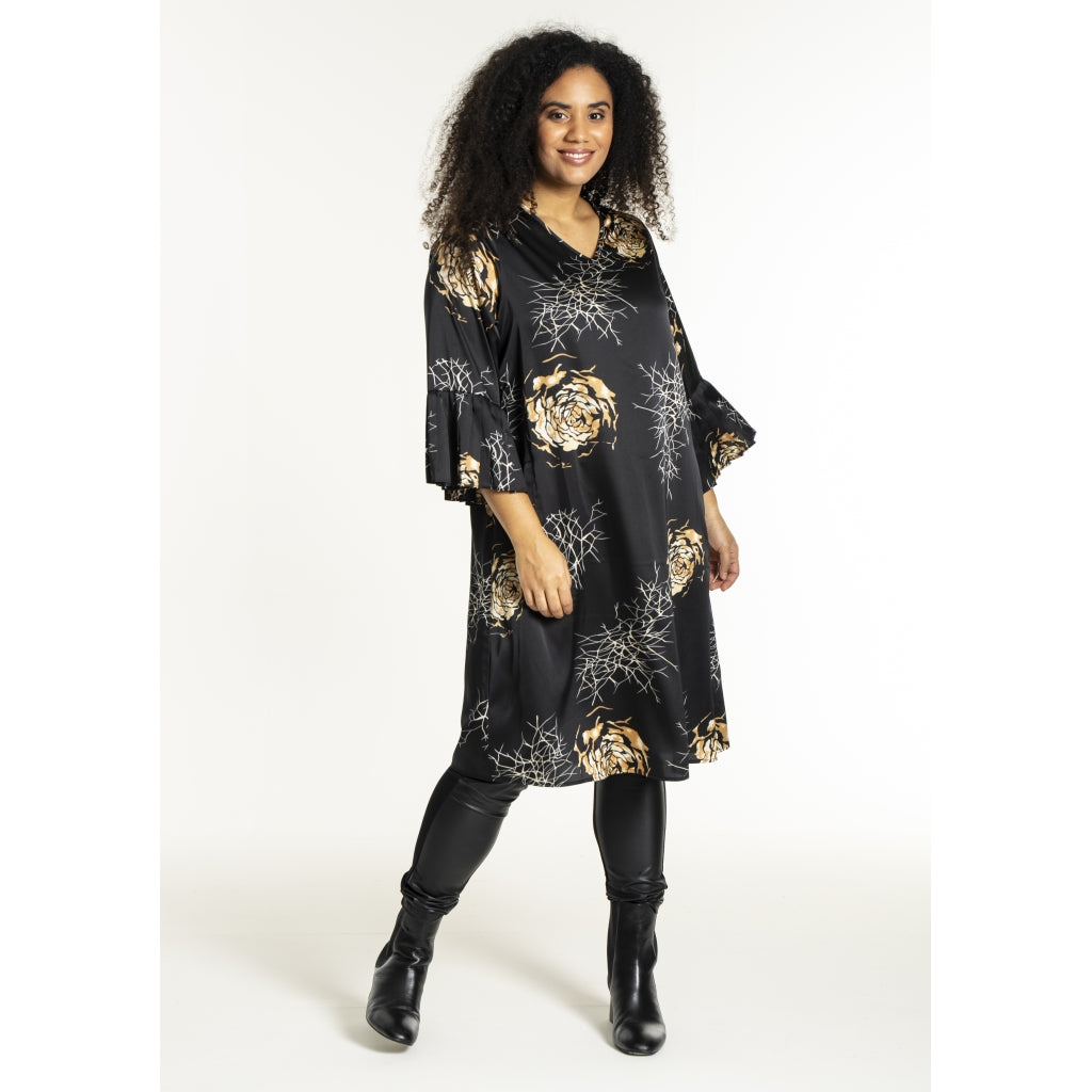 Studio SNoor Dress Dress Black with camel rose