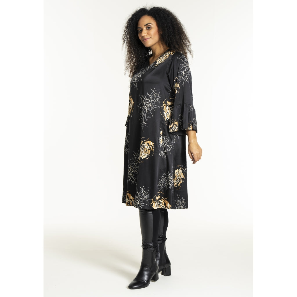 Studio SNoor Dress Dress Black with camel rose