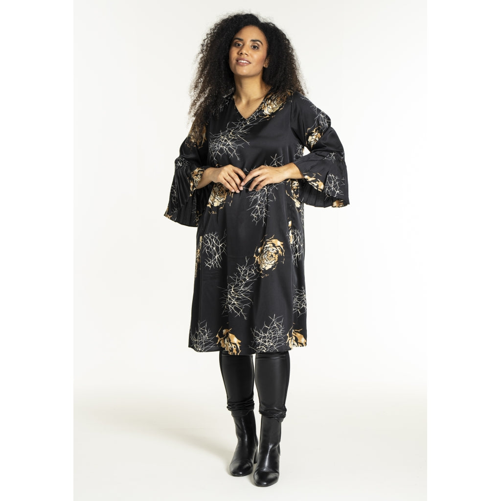 Studio SNoor Dress Dress Black with camel rose