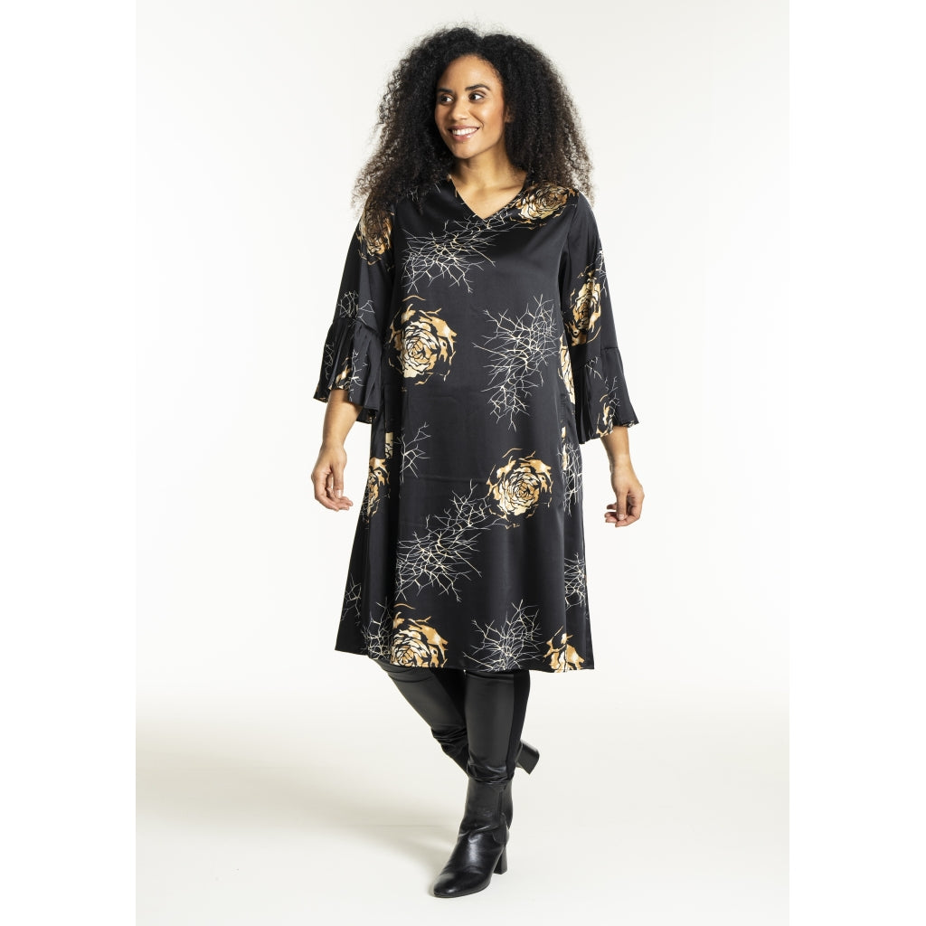 Studio SNoor Dress Dress Black with camel rose