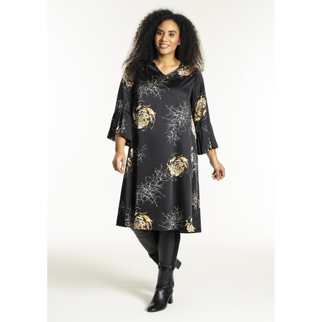Studio SNoor Dress Dress Black with camel rose