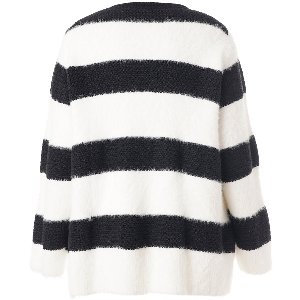 Studio SNoralise Sweater with stripes Sweater Black/White stripe