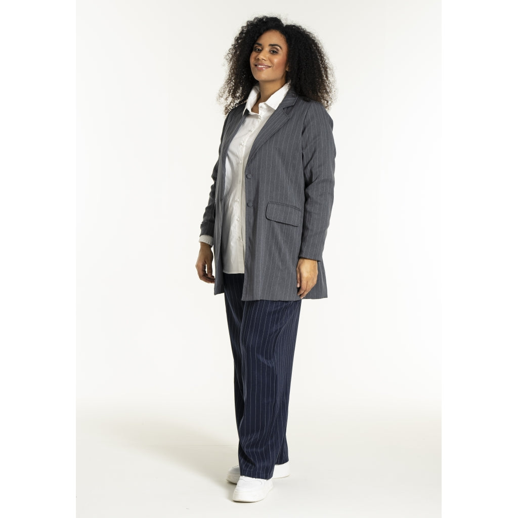Studio SNyah business jacket Jacket Grey-white pinstripe