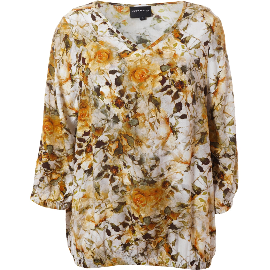 Studio SSine Blouse Blouse Green fall mix print