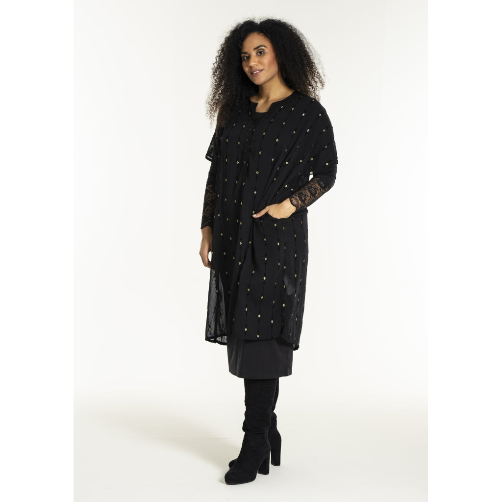 Studio SUlla Dress Dress Black with gold squares