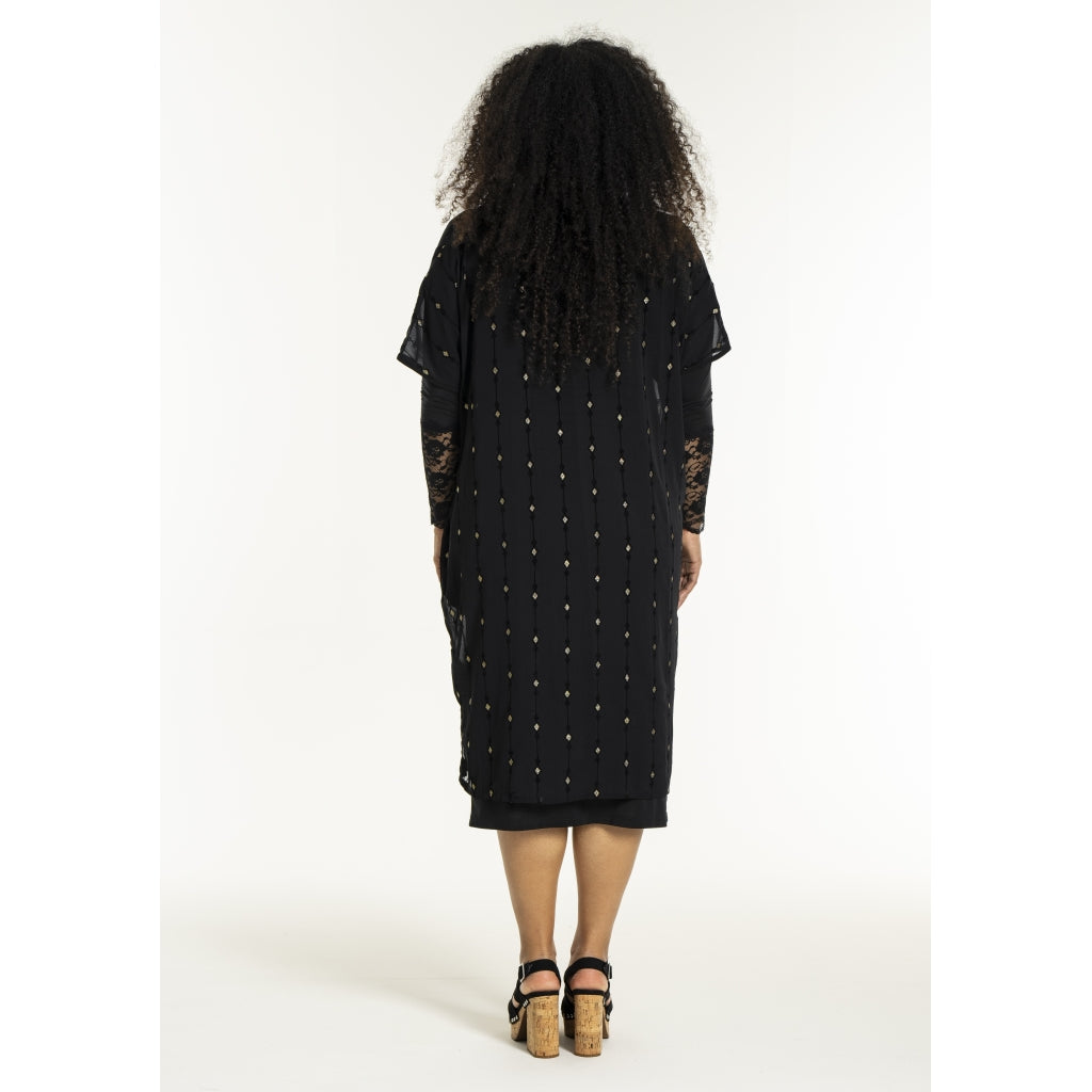 Studio SUlla Dress Dress Black with gold squares