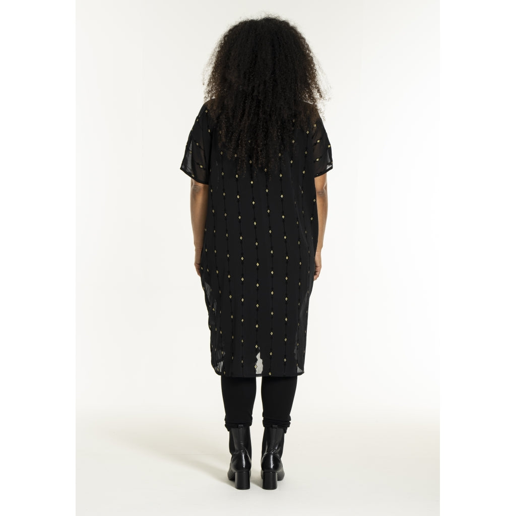 Studio SUlla Dress Dress Black with gold squares