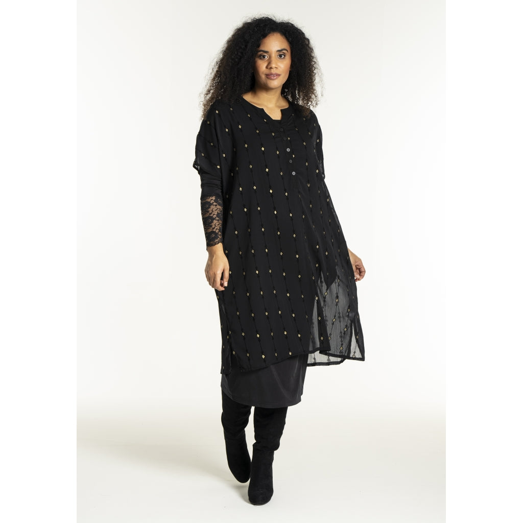 Studio SUlla Dress Dress Black with gold squares