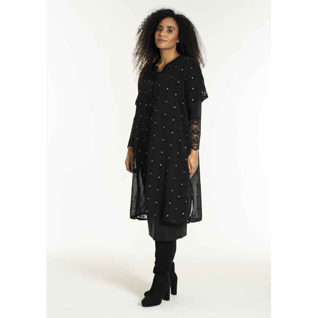 Studio SUlla Dress Dress Black with gold squares