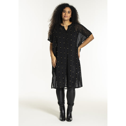 Studio SUlla Dress Dress Black with gold squares