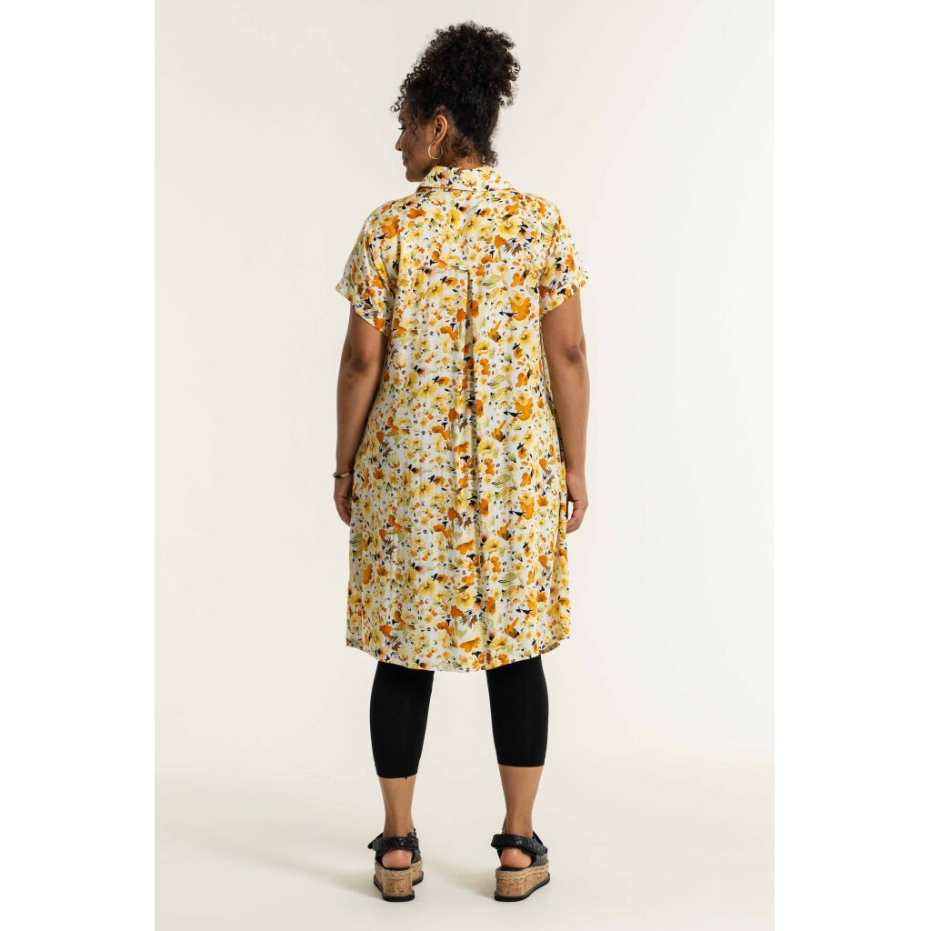 Studio Abeline Shirt Dress Shirt Dress Yellow flowers