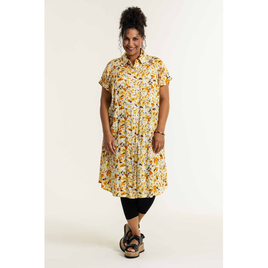 Studio Abeline Shirt Dress Shirt Dress Yellow flowers